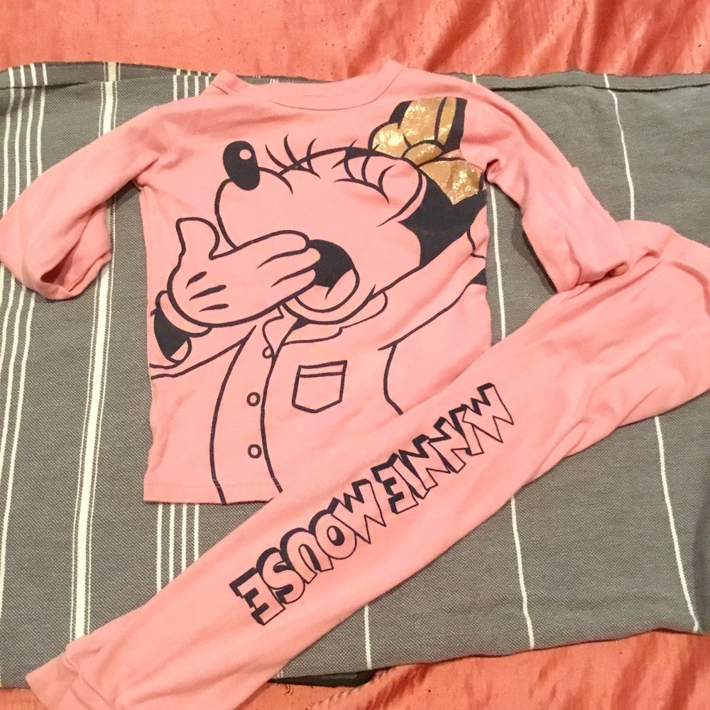 Disney Gap Minnie Mouse Matching Set Size 5T Pink